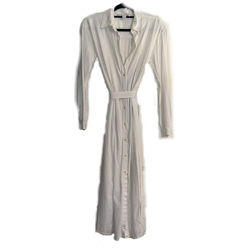 Diane Von Furstenberg White Long Sleeve Wrap Dress